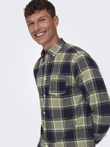 žalia Only & Sons Standartinis modelis Marškiniai 'Alvaro'