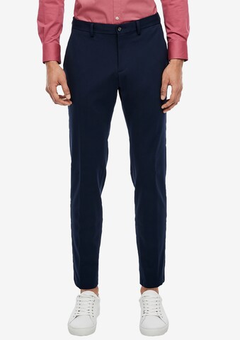 s.Oliver BLACK LABEL Chino in Blauw: voorkant