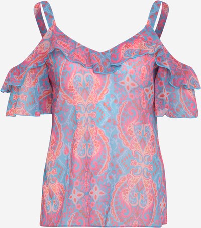 Wallis Petite Bluse in pastellblau / hellblau / puder / hellpink, Produktansicht
