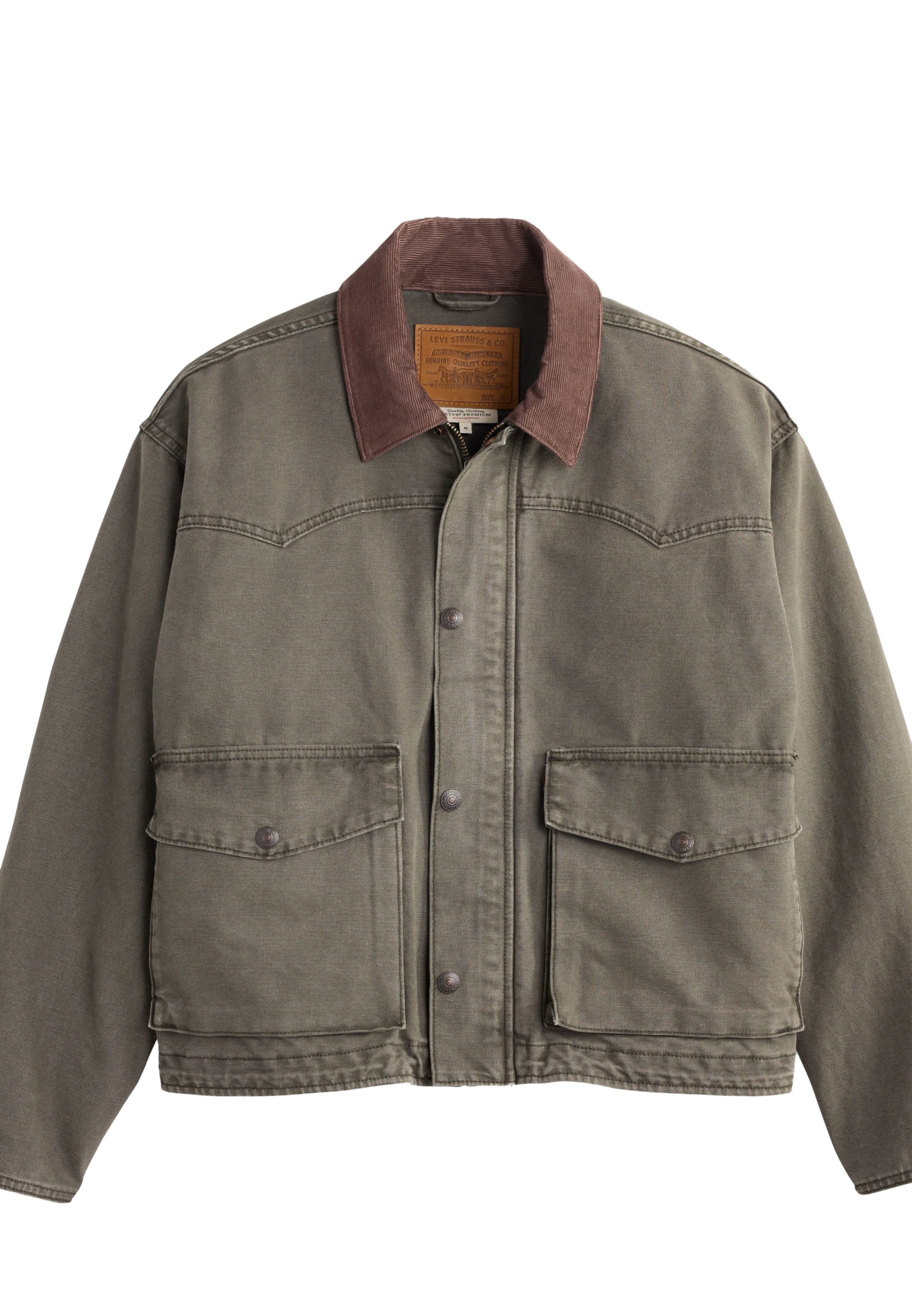 LEVI'S ® Övergångsjacka 'HILLTOP' i grön: framsida