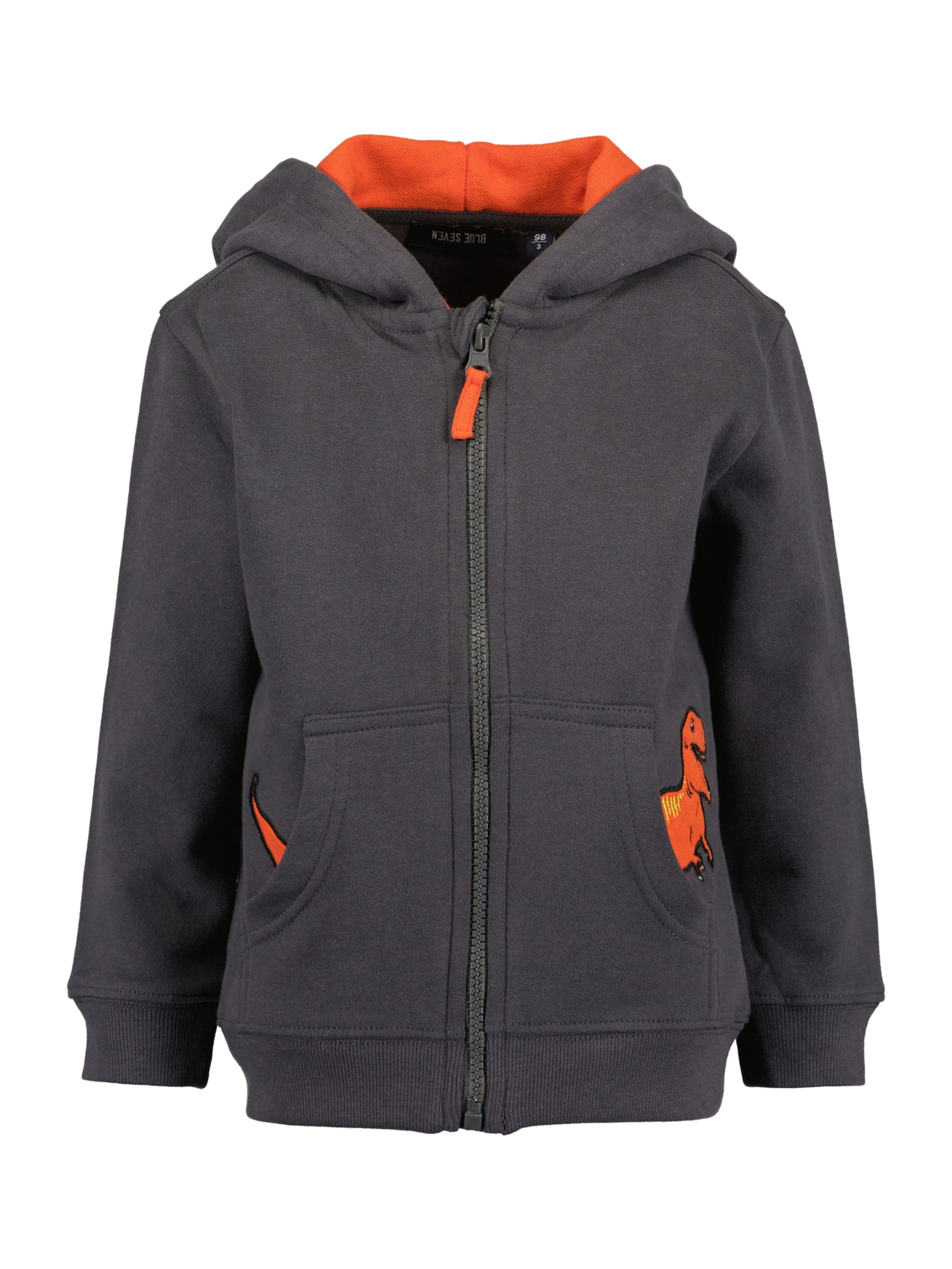 BLUE SEVEN Jopa na zadrgo | siva barva: sprednja stran