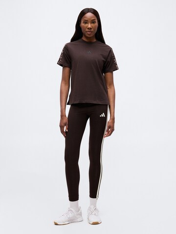 ADIDAS SPORTSWEAR Skinny Fit Спортен панталон 'Essentials' в кафяво