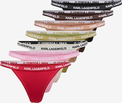 Karl Lagerfeld Alushousut värissä oliivi / roosa / kirkaanpunainen / valkoinen, Tuotenäkymä