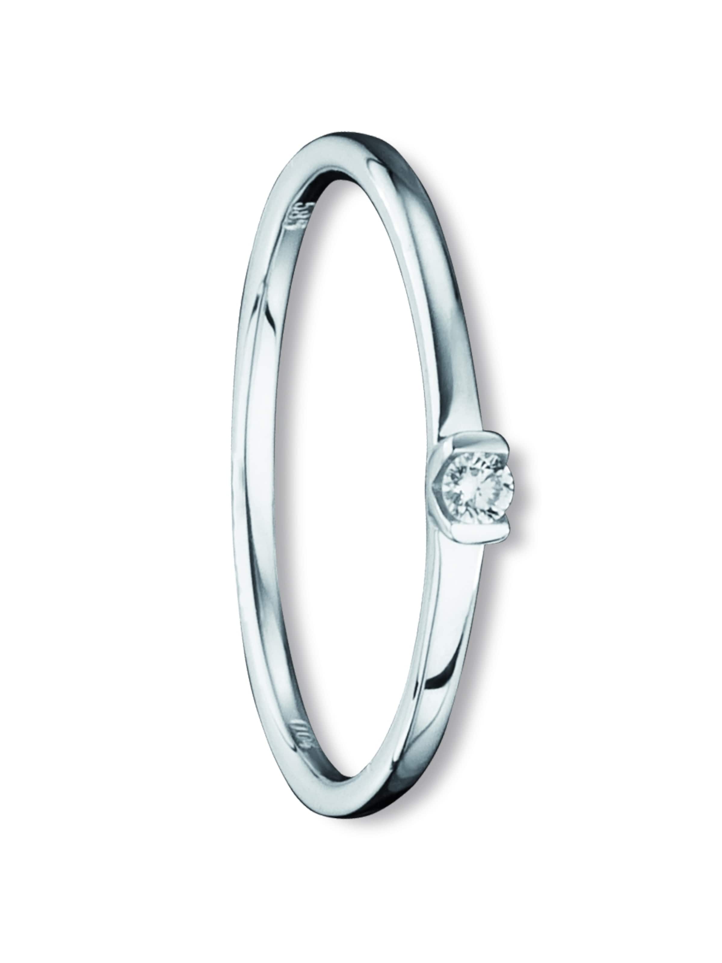 ONE ELEMENT Ring in Silber: Vorderseite