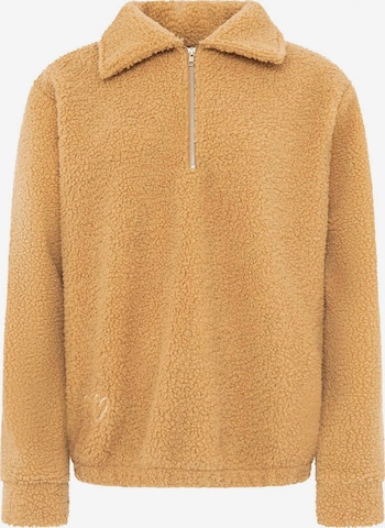 Sweat-shirt Zwillingsherz en beige : devant
