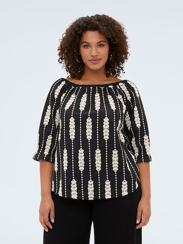 Fiorella Rubino Blouse in Black: front