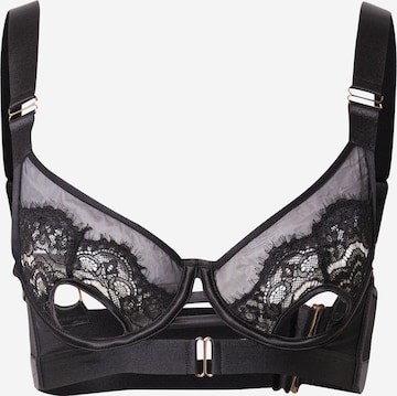 Hunkemöller - Triangular Soutien 'Aurelia' em preto: frente