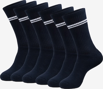 INDICODE JEANS Sokken 'Louis' in Blauw: voorkant