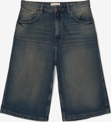 Pull&Bear Loosefit Jeans in Blauw: voorkant