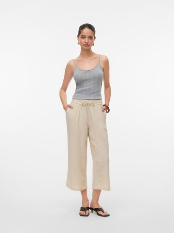 VERO MODA Wide leg Broek 'VMThea' in Grijs