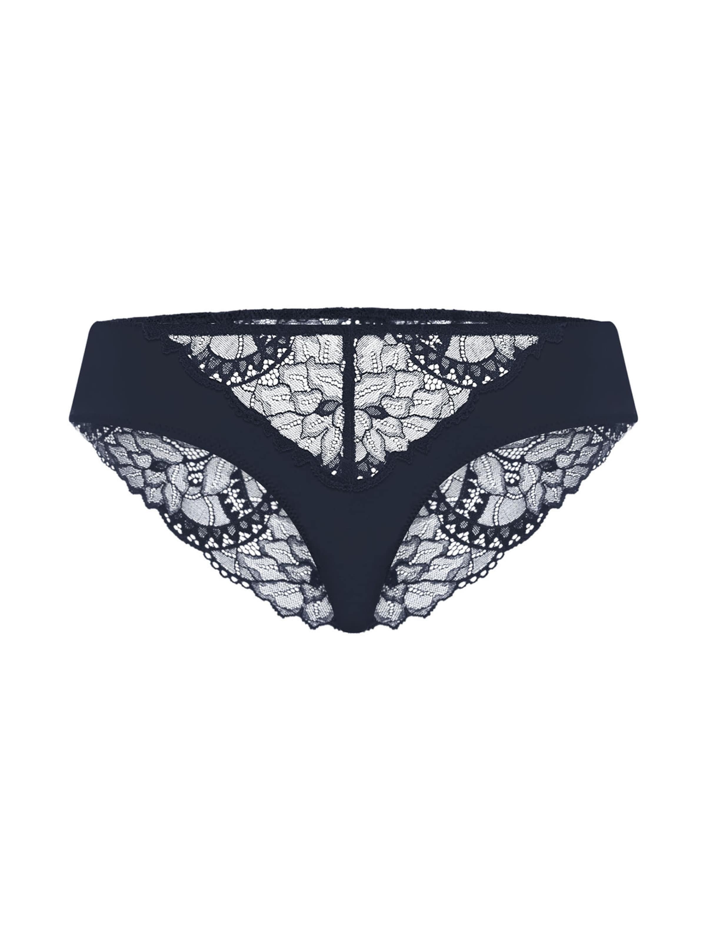 Slip ' Azelia ' Hanro en bleu : devant