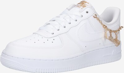 Nike Sportswear Ниски маратонки 'Air Force 1 '07 LX' в злато / бяло, Преглед на продукта