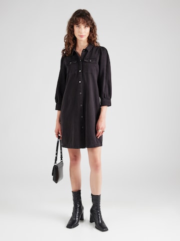 Robe-chemise 'ONLFELICA' ONLY en noir : devant