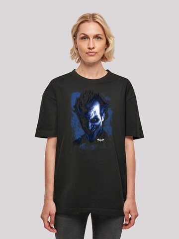 T-shirt oversize 'DC Comics Batman Arkham Asylum Joker Face Texture' F4NT4STIC en noir : devant