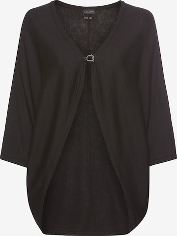 LAURA SCOTT Knit Cardigan in Black: front