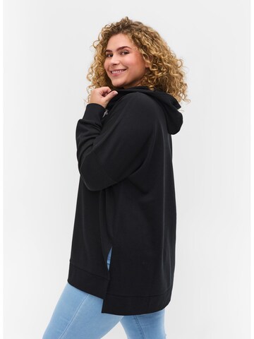 Zizzi Sweatshirt 'XORTO' in Black