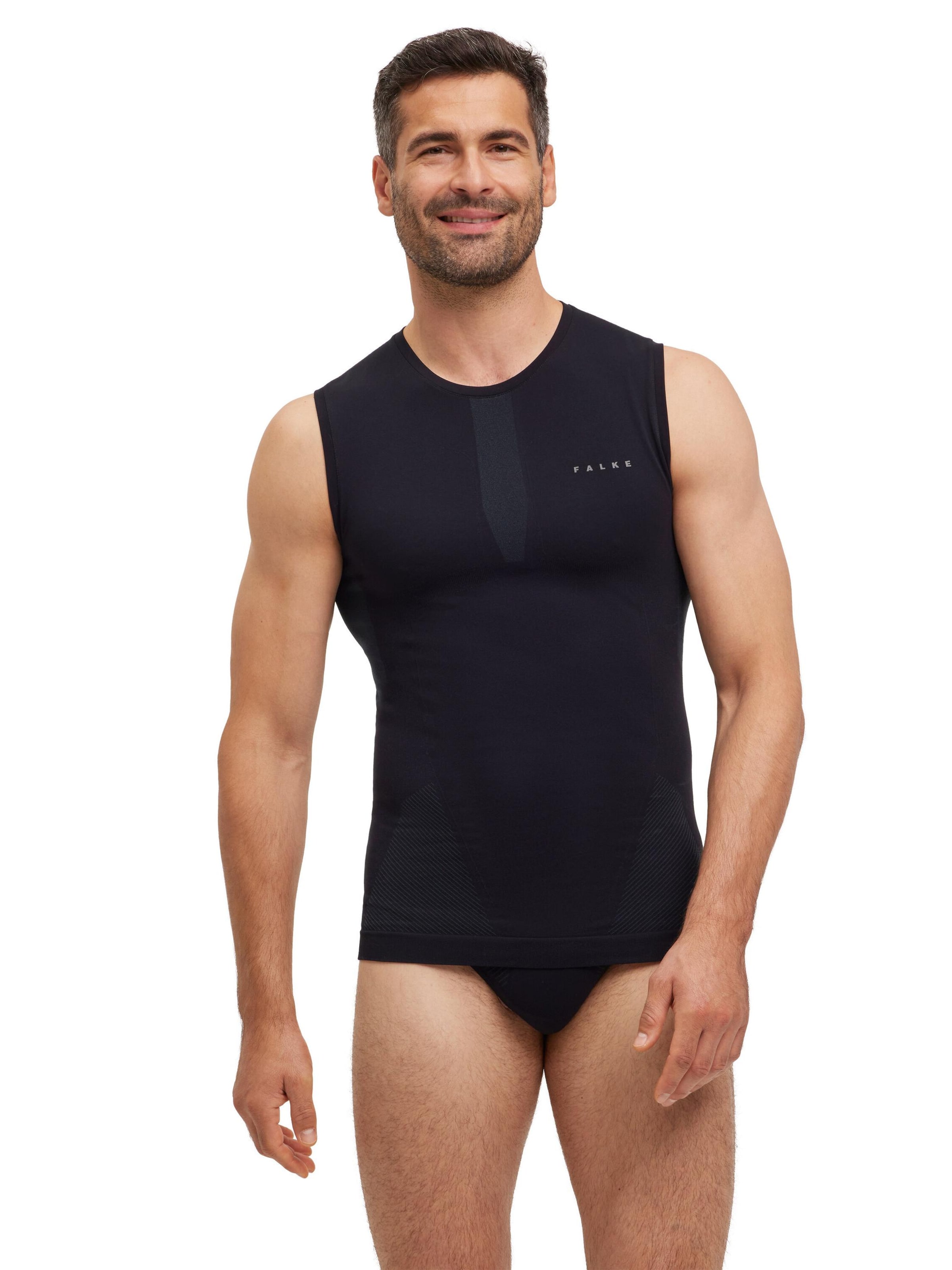 FALKE Base Layer in Black: front