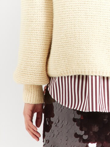 PIECES Trui 'PCRinna' in Geel