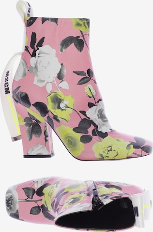 MSGM Dress Boots in 39 in Pink: front