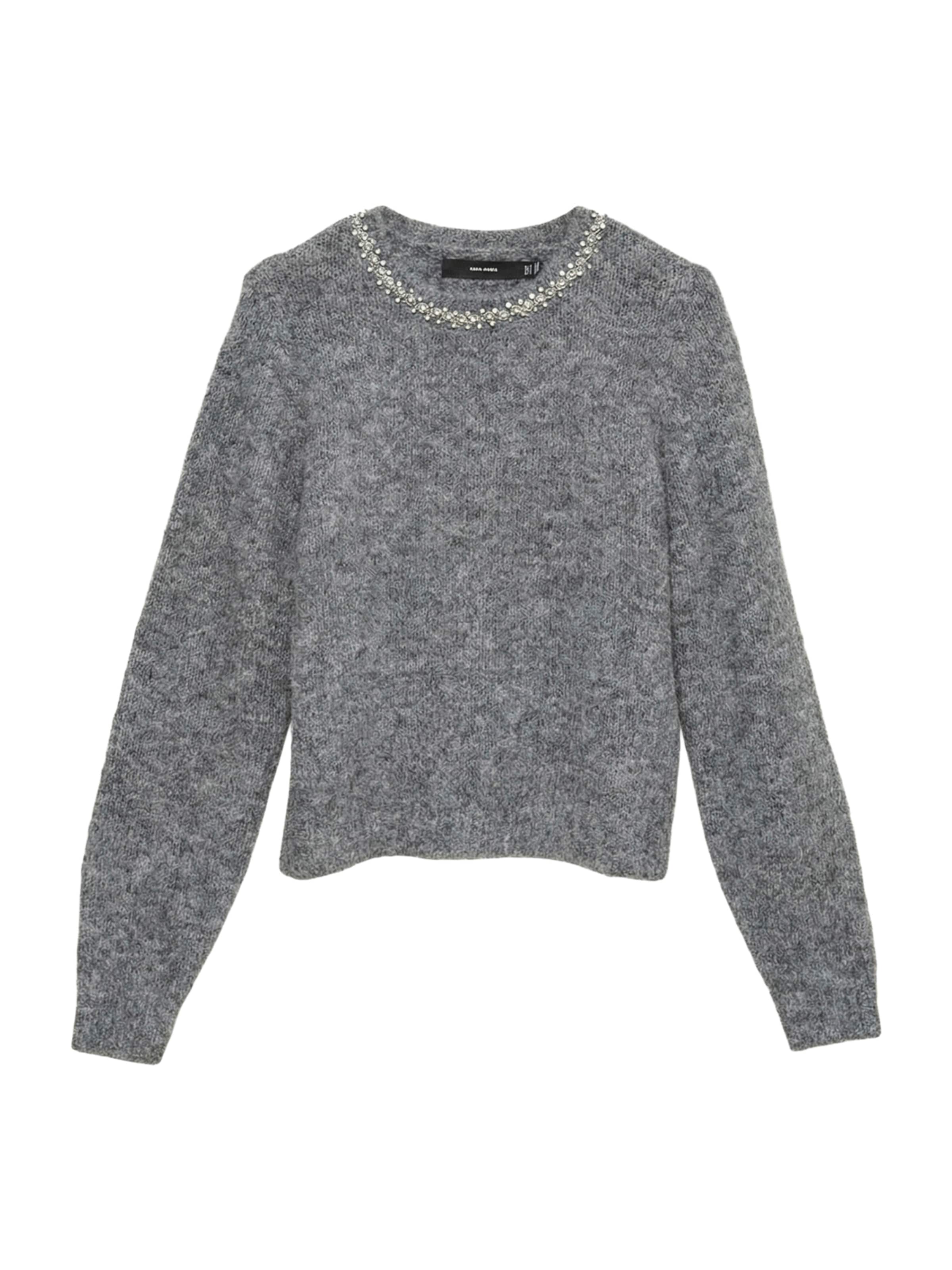 VERO MODA Pulóver 'VMNOVAH' - szürke: elől