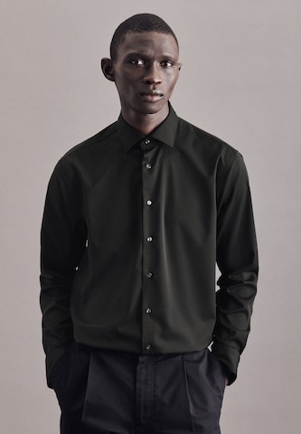 SEIDENSTICKER Regular fit Overhemd in Zwart: voorkant