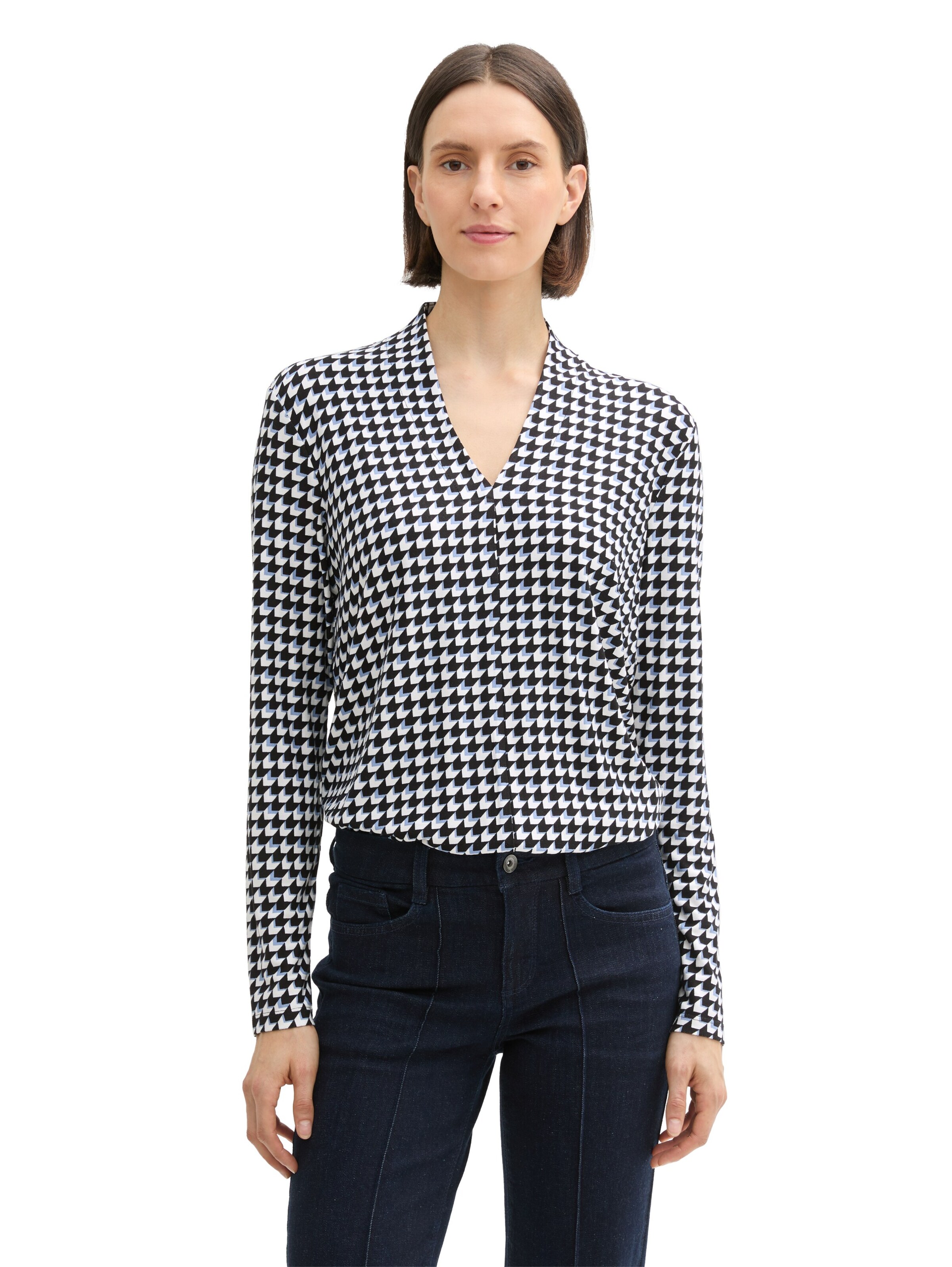 TOM TAILOR Bluse in Blau: Vorderseite