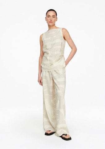 COMMA Wide Leg Hose in Beige