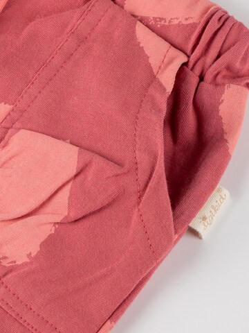 SIGIKID Regular Trousers 'Shorts Pink Birds' in Pink