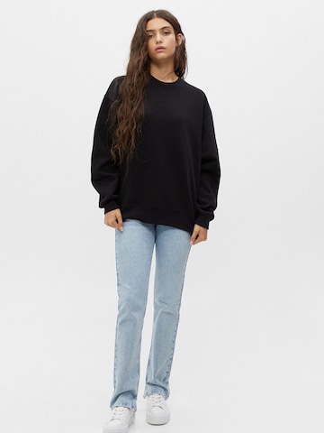 Bluză de molton de la Pull&Bear pe negru