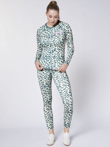 CHIEMSEE Base Layer ' im Leo Allover Print ' in Grey