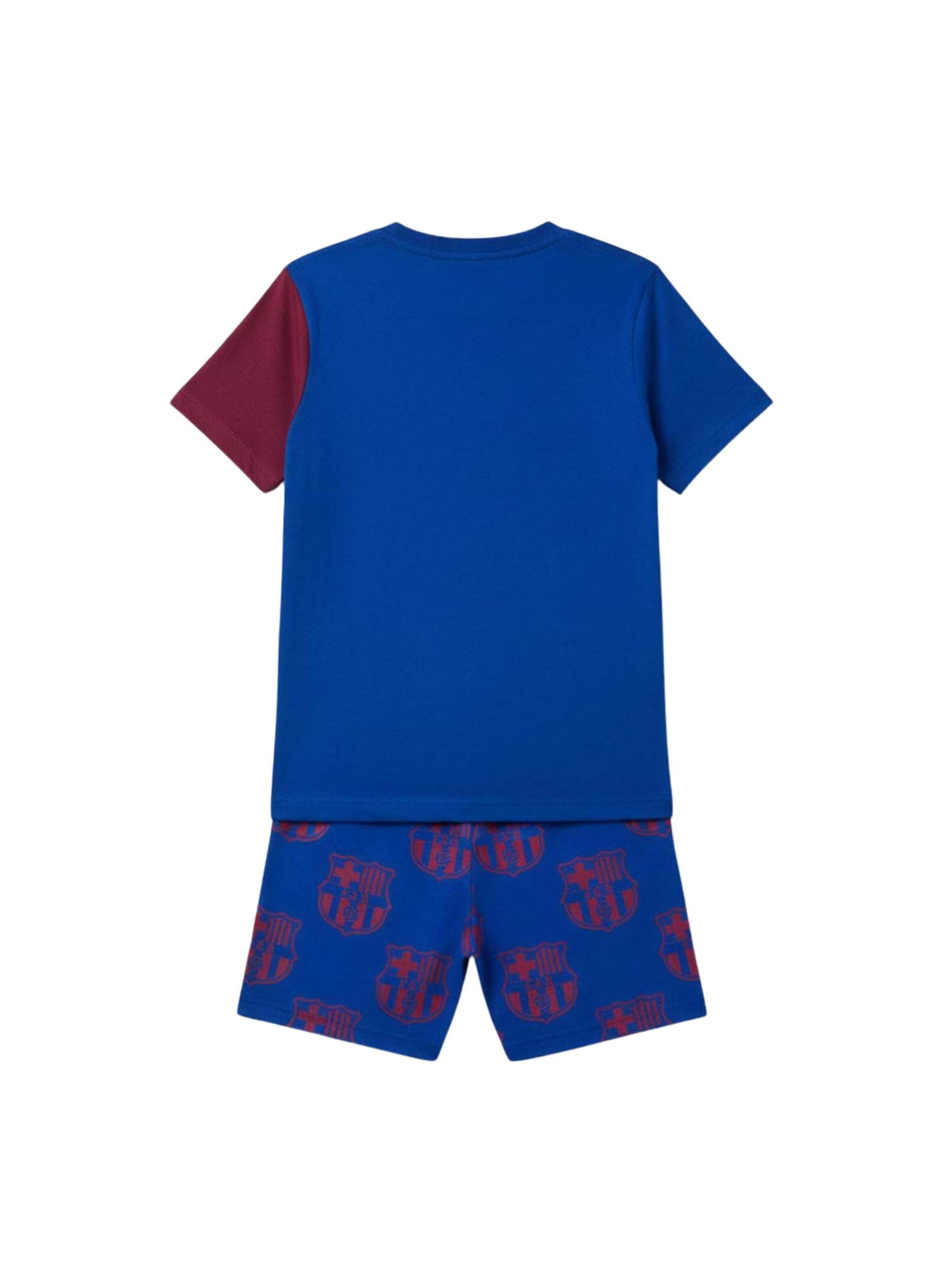 Pyjama 'Short Pajamas Single Jersey FC Barcelona' Cerdá en rouge