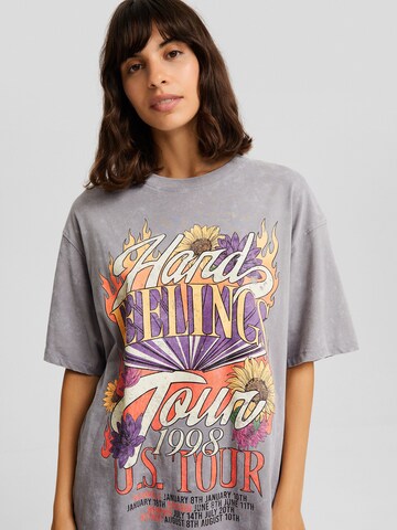 T-shirt Bershka en gris