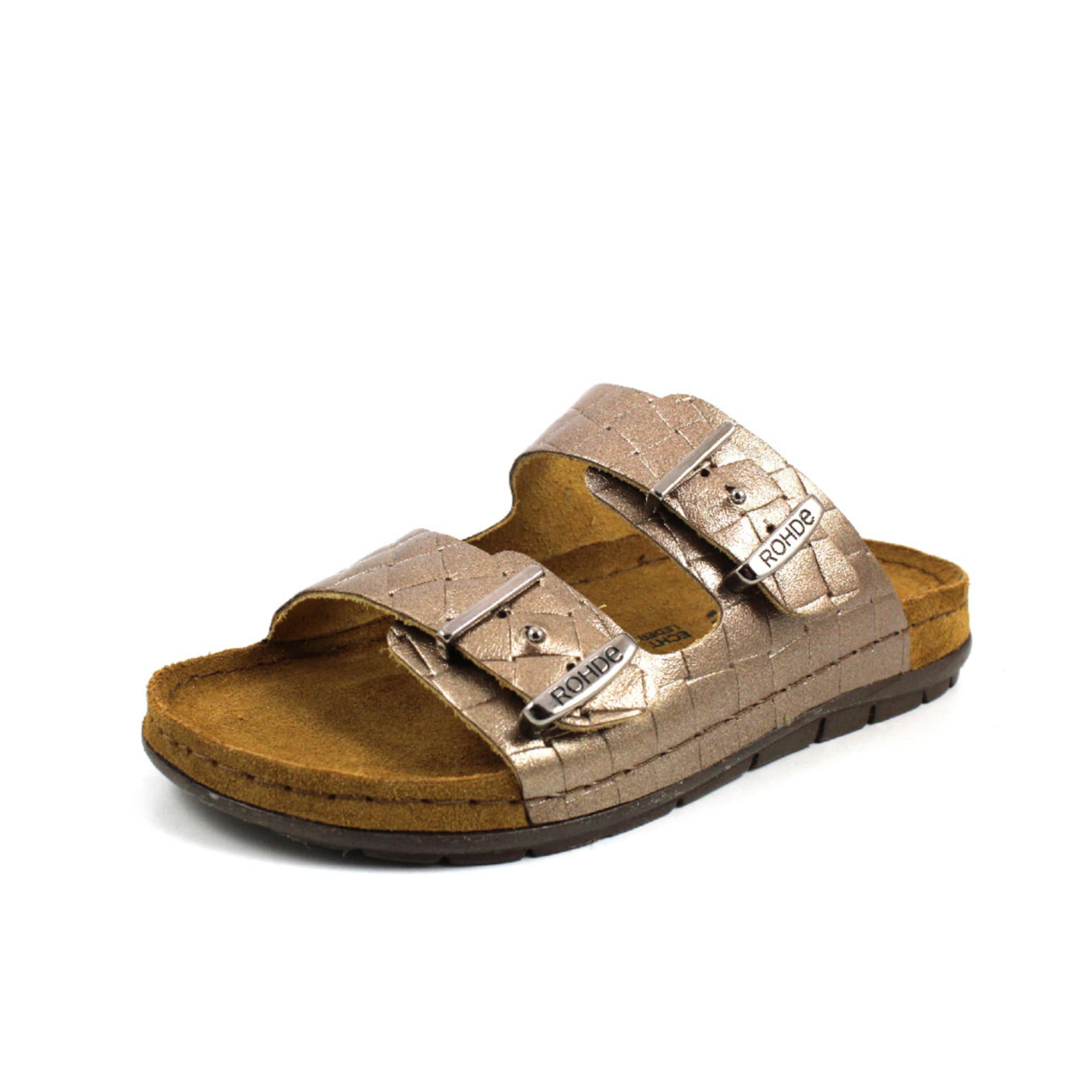 ROHDE Pantolette in Gold: Vorderseite