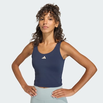 ADIDAS PERFORMANCE Korzetová Sportovní top 'Studio All Me' – modrá