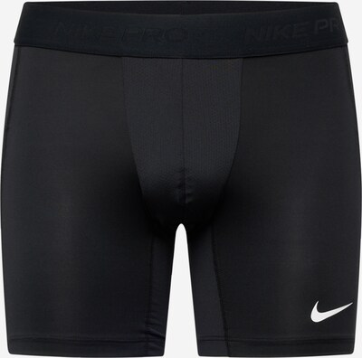 NIKE Workout Pants in Black / White, Item view