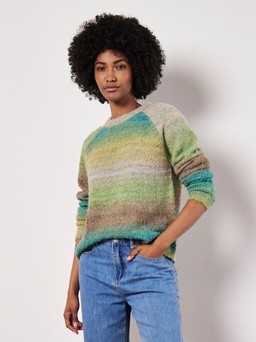 Pull-over ' ' Apricot en vert : devant