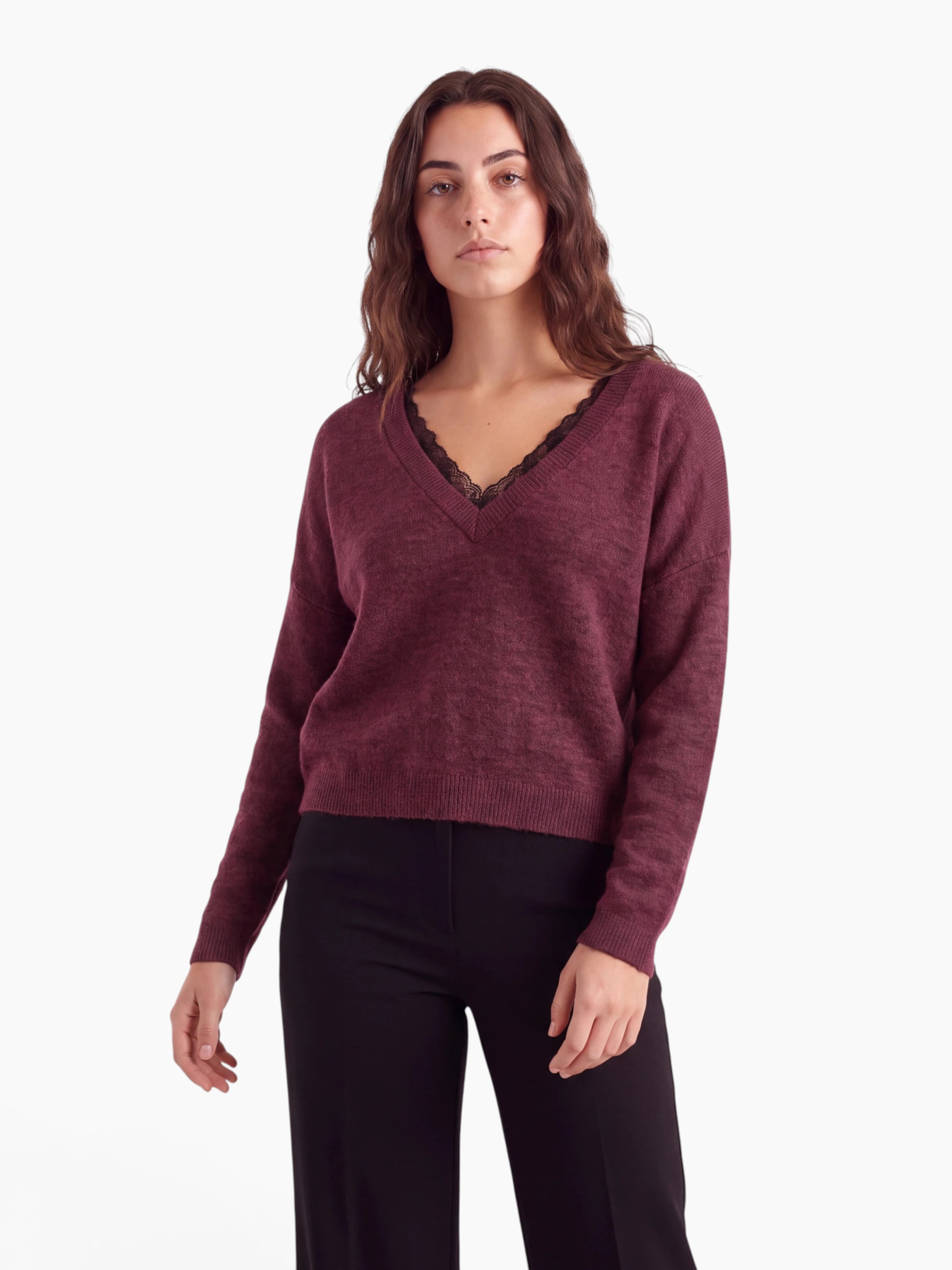 ONLY Sweater 'ONLMANIFESTA' in Red