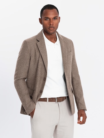 Coupe regular Veste de costume Ombre en beige