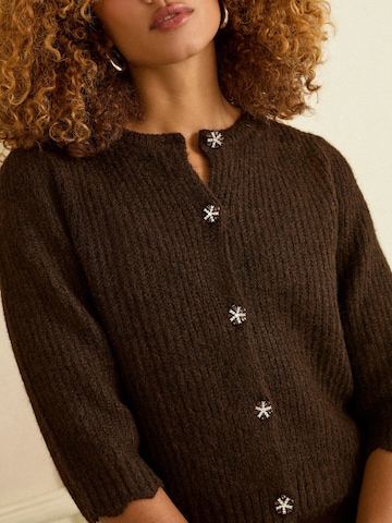 Robe love & roses en marron