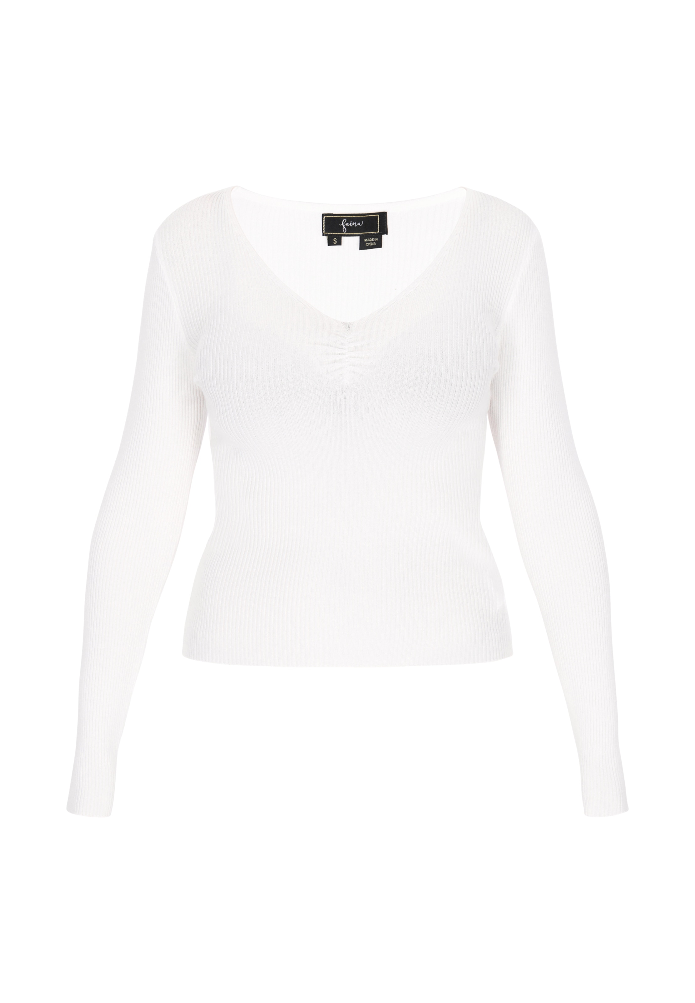 faina Свитер 'Comfortable' в Белый: спереди