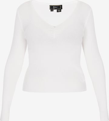 balta faina Megztinis 'Comfortable': priekis