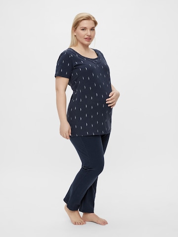 Pyjama 'Bea' Mamalicious Curve en bleu : devant