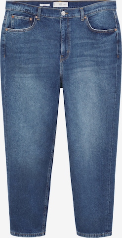 MANGO Slimfit Jeans in Blauw: voorkant