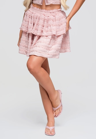 Ombre Rok ' OW-GL-E0014' in Roze: voorkant