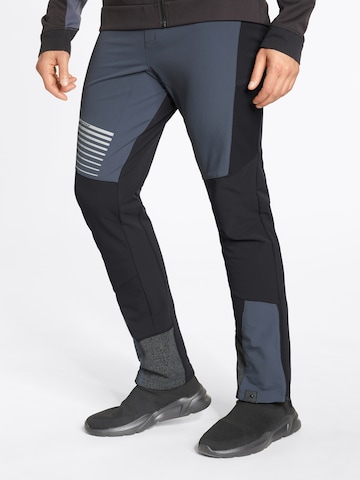 ZIENER Regular Workout Pants 'NAWO' in Grey