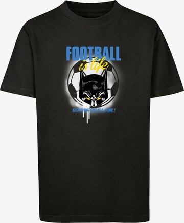 T-Shirt 'DC Comics Batman Football Is Life' F4NT4STIC en noir : devant