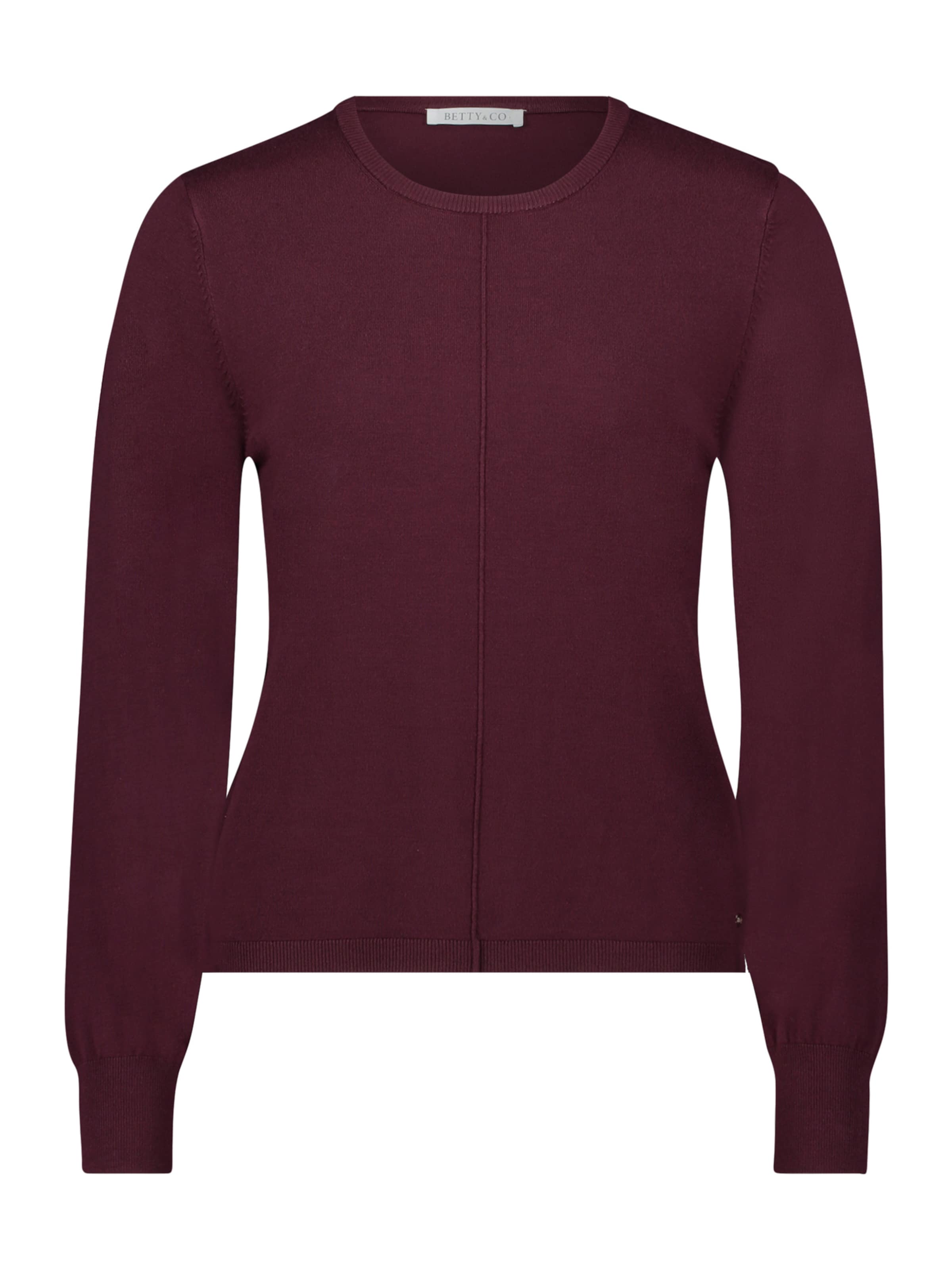 Betty & Co Strickpullover mit Strickdetails in Lila: Vorderseite