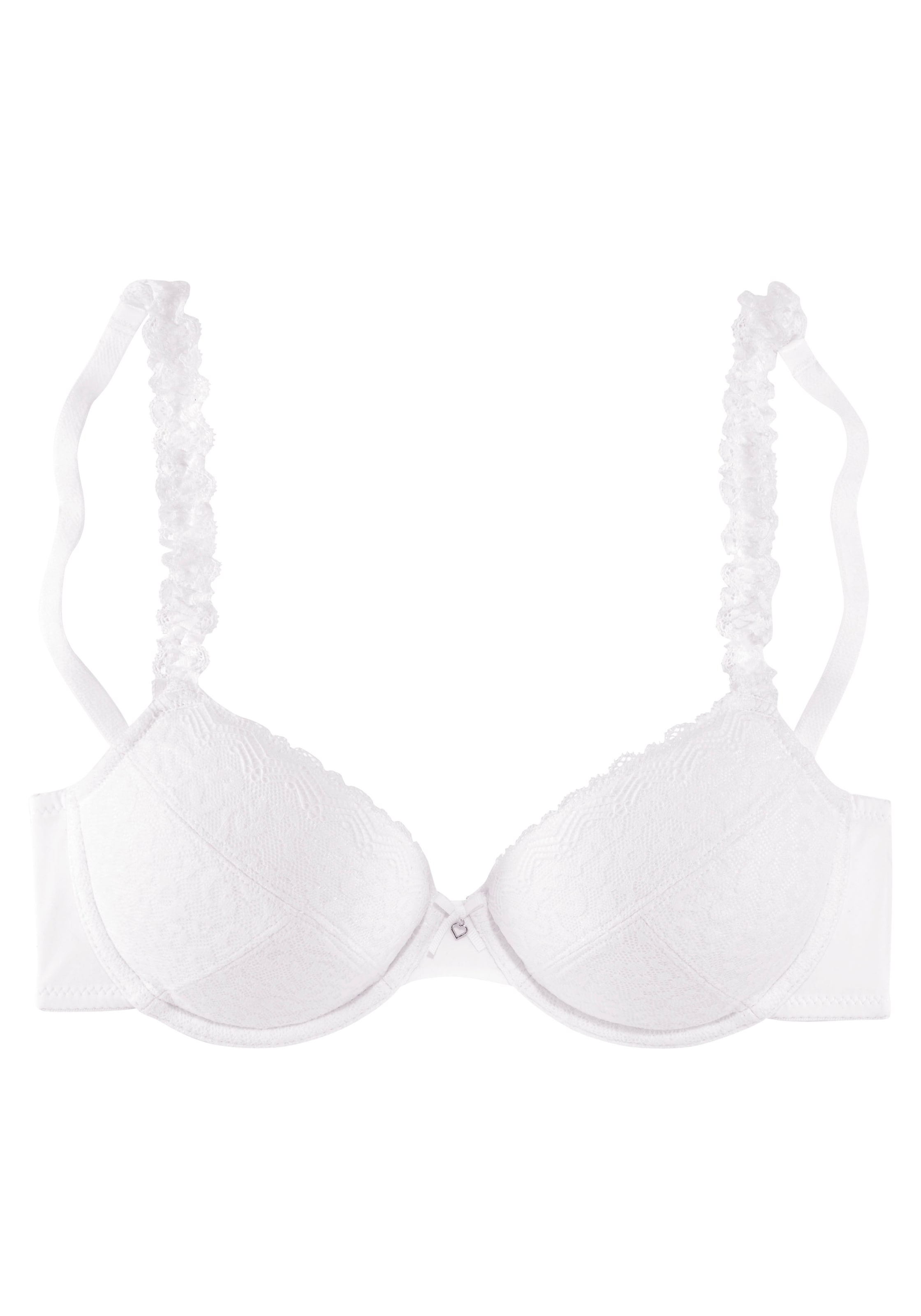 LASCANA Сутиен с повдигащ ефект Сутиен в бяло: отпред