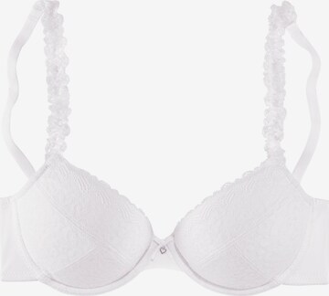 LASCANA Push-up Bra in White: front