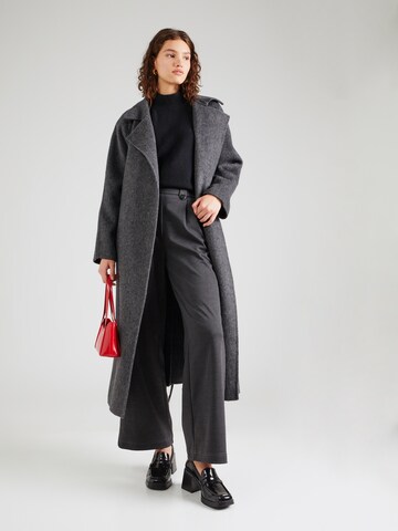 QS Wide leg Bandplooibroek in Grijs